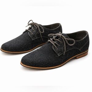 Giorgio Brutini Charcoal Wool‎ Oxford Dress Shoes Men’s 9.5 Modern Classic